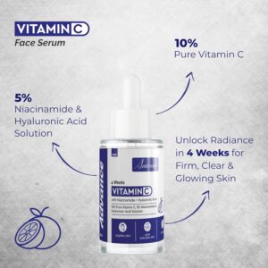 Snarmis Advance Vitamin C Face Serum with 5% Niacinamide & Hyaluronic Acid & 10% Pure Vitamin C For Both Men & Women - Image 5